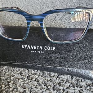 Kenneth Cole York Men's Glasses-Blue/Brown Horn